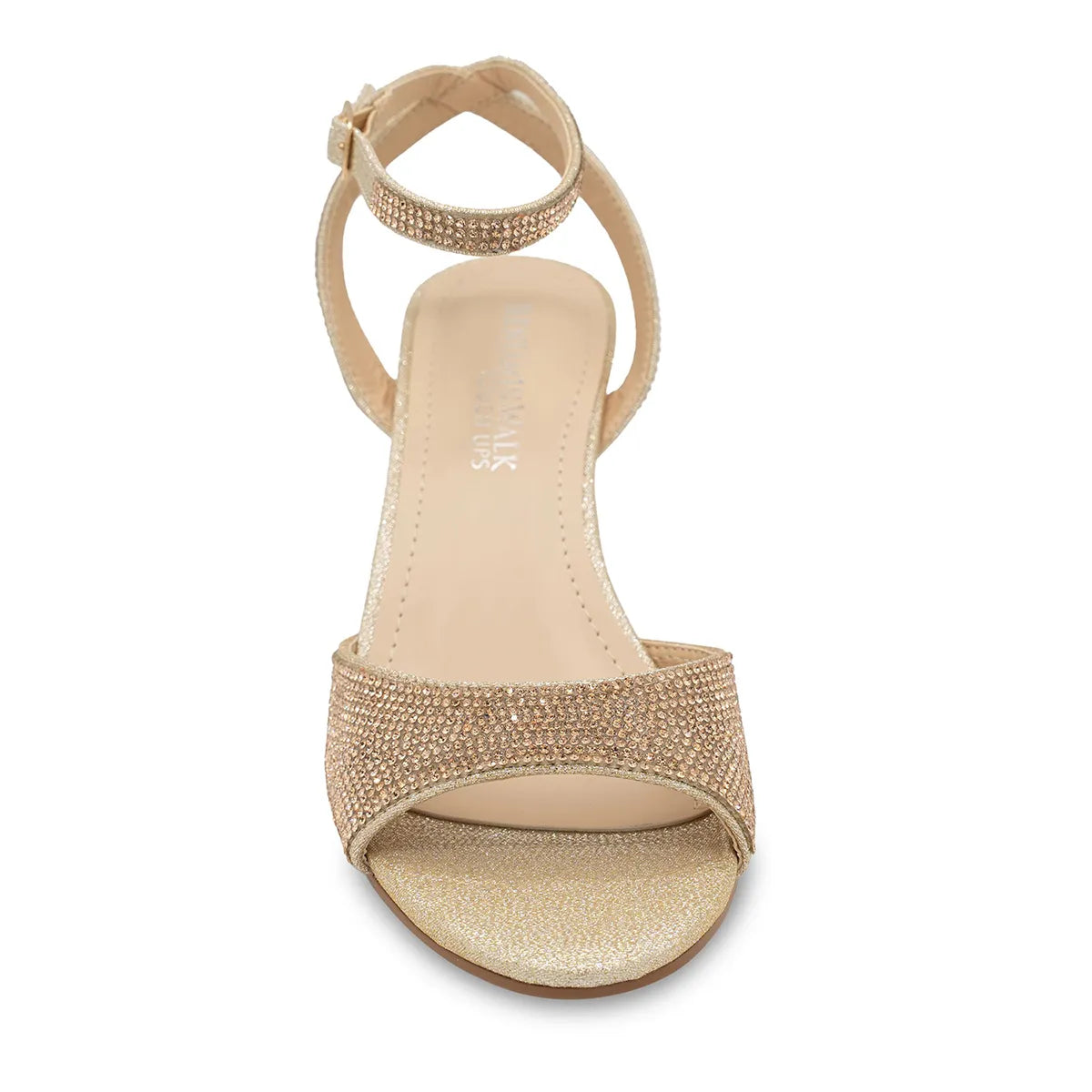 Moxie Champagne | Mid Wedge Heel Sandals | Benjamin Walk