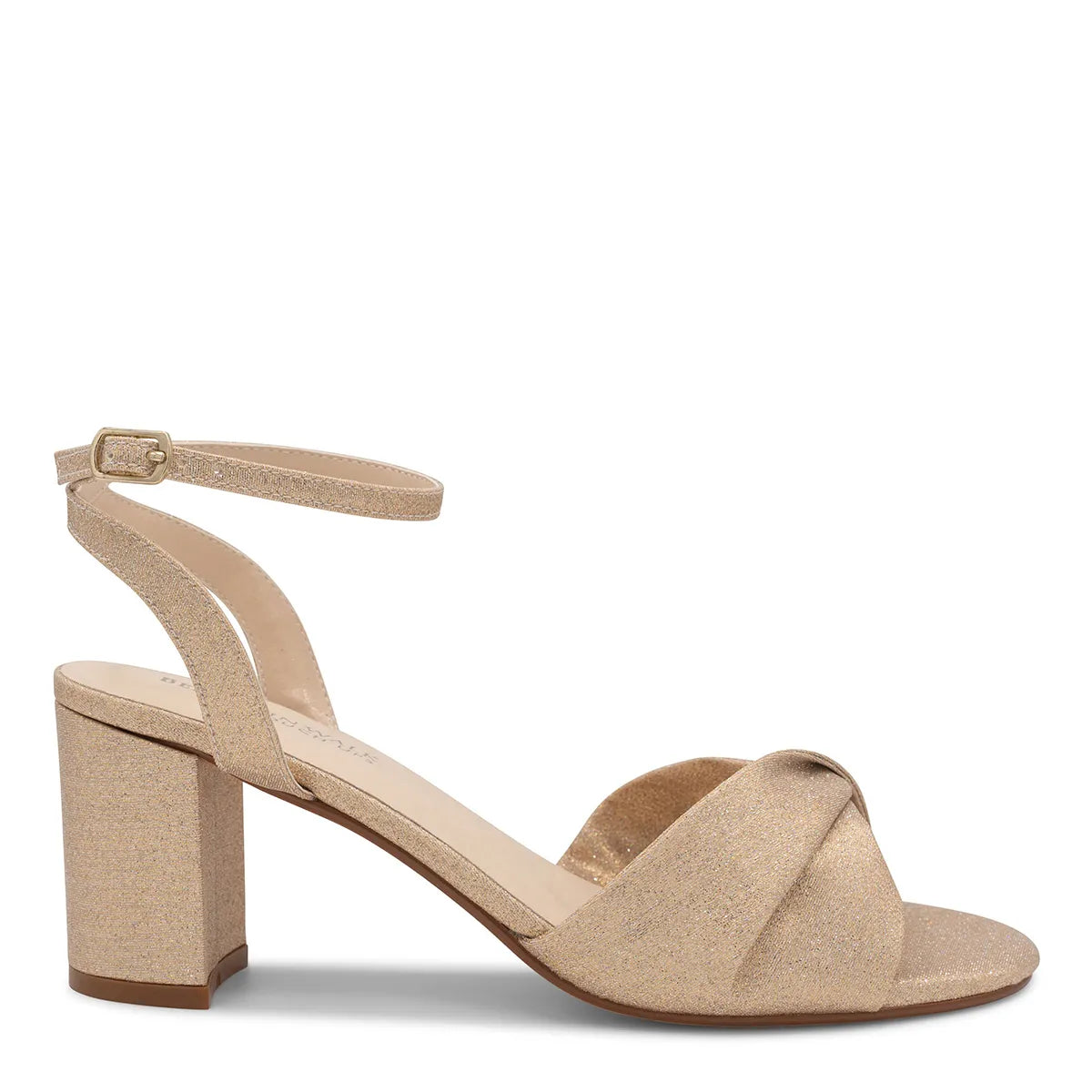 Hope Champagne | Low Block Heel Bridal Sandals | Benjamin Walk