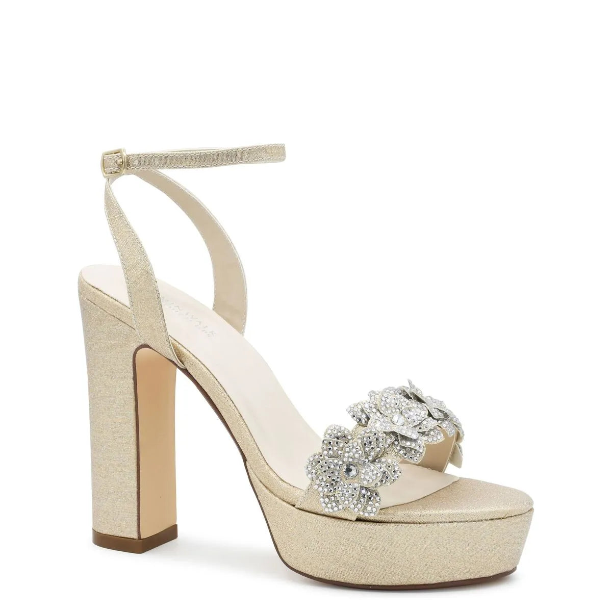 white lily sandals Touch Ups Women's Lily Ankle Strap Platform Sandal - White - Sandal Heels