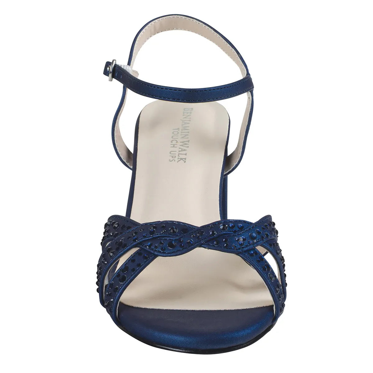 Ivy Navy | Low Block Heel Sandals | Benjamin Walk