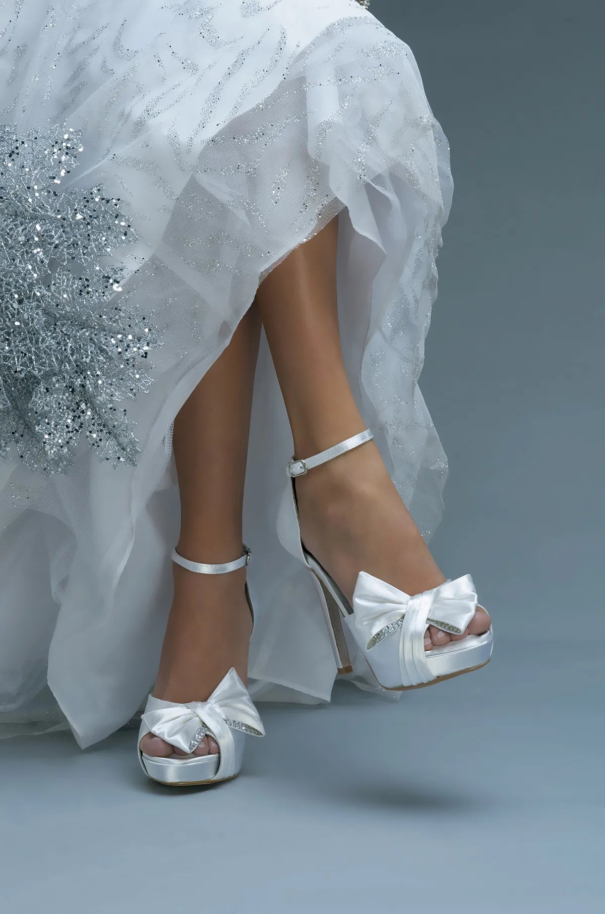 Jay White | High Stiletto Heel Dyeable Bridal Sandals