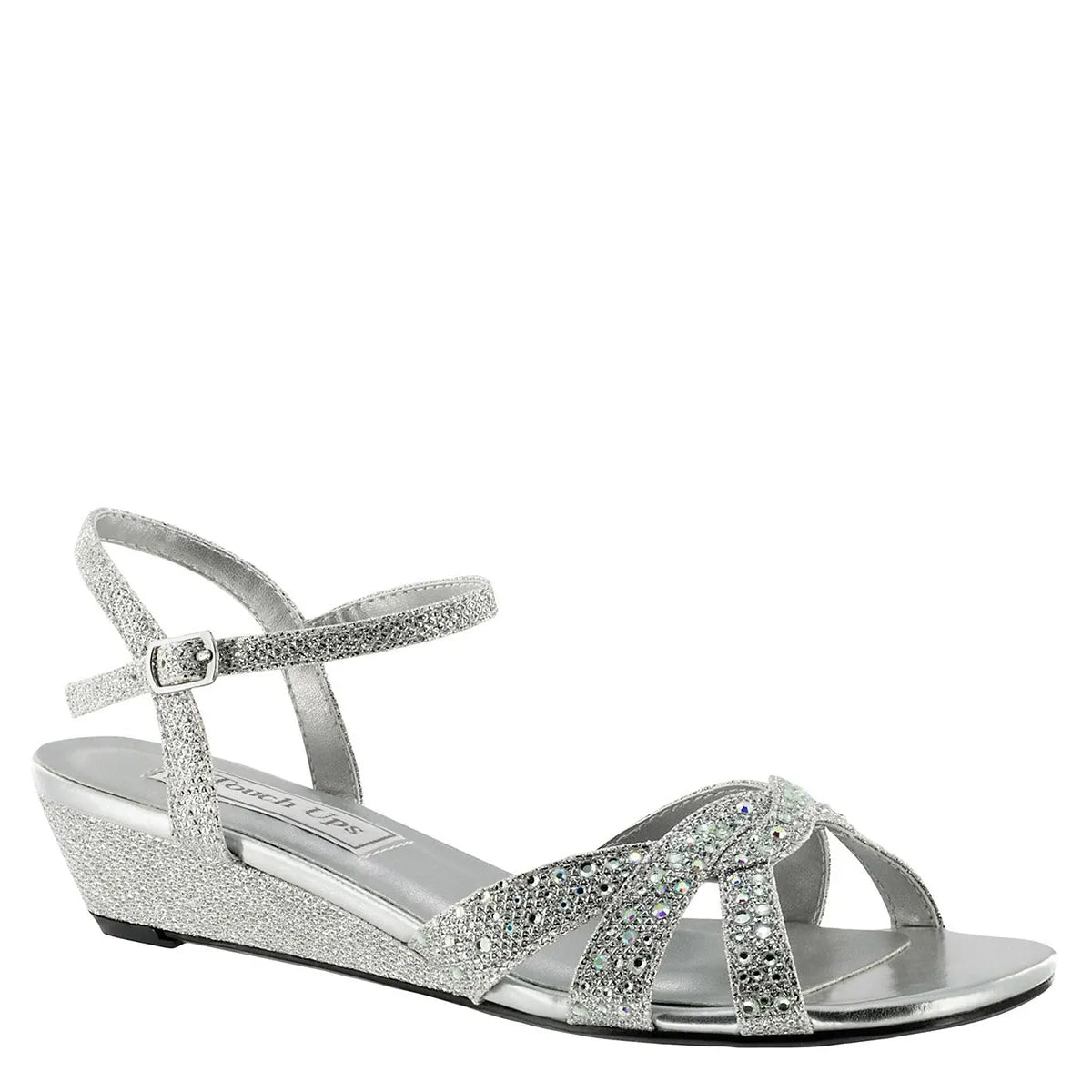 womens silver wedge dress sandals Rokment Metallic Silver Platform Wedge Slides Dress Sandals for Women Ladies 2026 Summer Trendy Graphic Leather Square Toe Chunky High Heels Casual