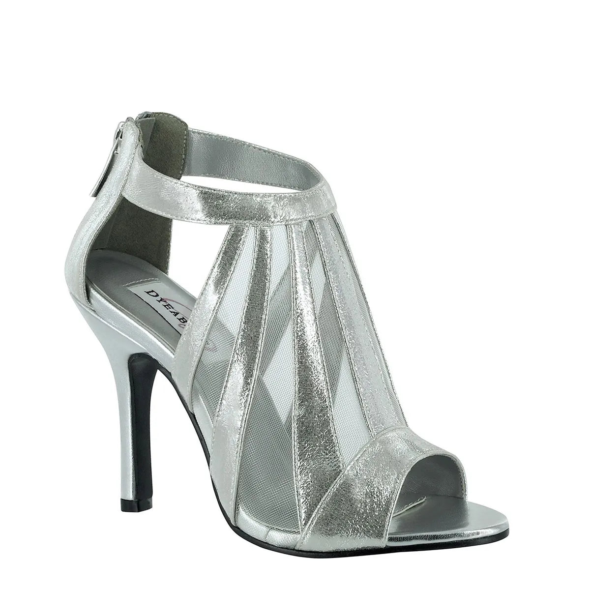 Lotus Silver High Stiletto Heel Peeptoe Sandals Benjamin Walk