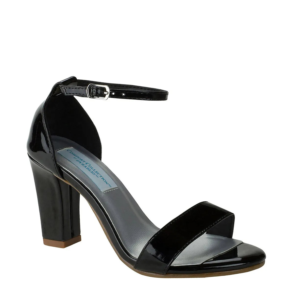 Maddox Black Mid Block Heel Sandals Benjamin Walk
