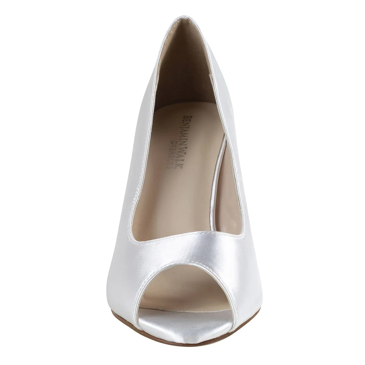Nicole White | Wedge Heel Dyeable Bridal Sandals | Benjamin Walk