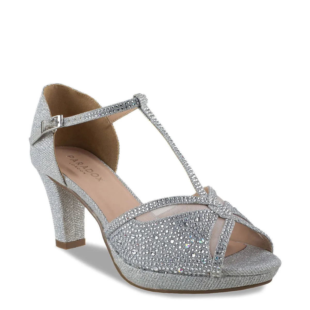 Nora Silver | Mid Stiletto Heel Peeptoe Sandals | Benjamin Walk Nora Silver | Mid Stiletto Heel Peeptoe Sandals | Benjamin Walk