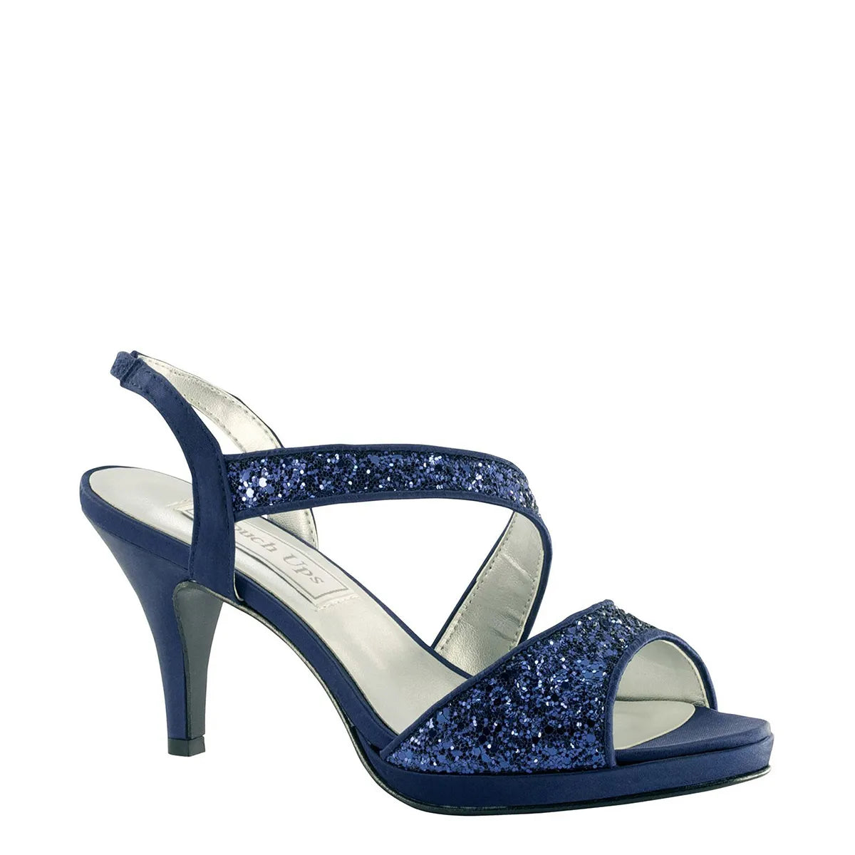Reagan Navy Mid Stiletto Heel Sandals Benjamin Walk