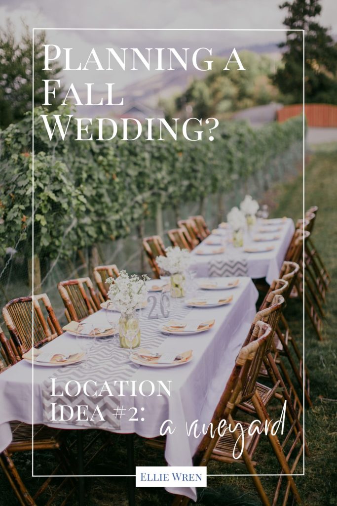 Planning a Fall Wedding in Vineyard