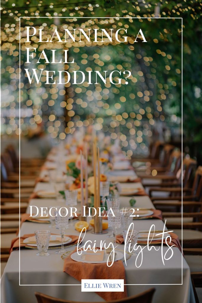 Planning a Fall Wedding Decor Ideas