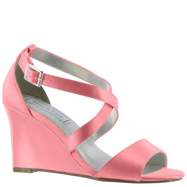 Jenna White | Mid Wedge Heel Dyeable Bridal Sandals | Benjamin Walk