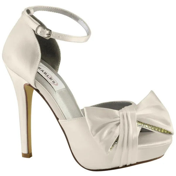 ＊OFF WHITE＊ Lollipop Satin High Sandal Off-White Lollipop Bridal Satin Sandal (Women) | Nordstrom