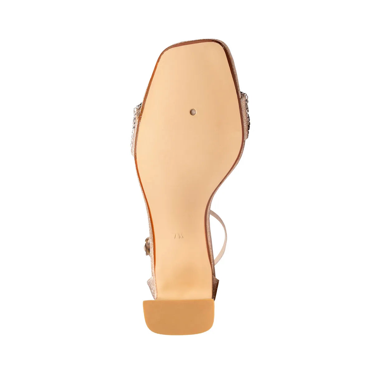 Jade Champagne | Mid Stable Heel Sandals | Benjamin Walk