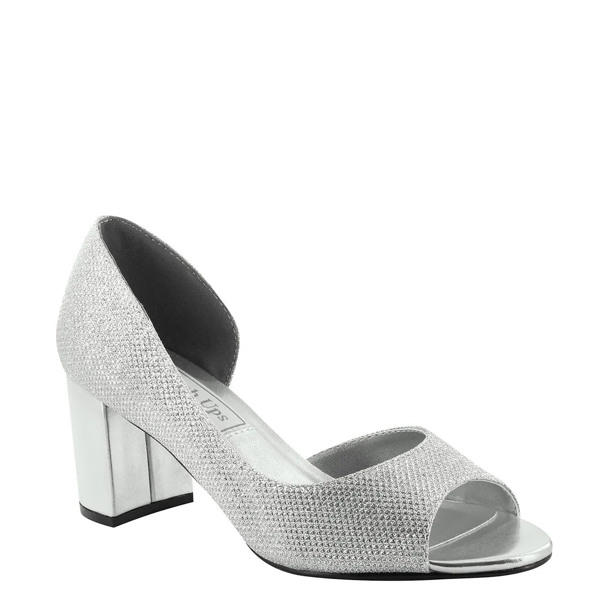 Joy Silver | Mid Block Heel Peeptoe Pumps | Benjamin Walk Joy Silver | Mid Block Heel Peeptoe Pumps | Benjamin Walk