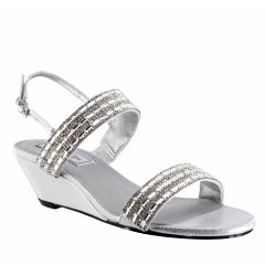 Allison Silver Shimmer Open Toe Womens Destination / Prom Sandals - Shoes from Touch Ups by Benjamin Walk