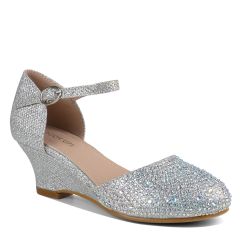 Angel Silver Glitter Closed Toe Womens Pumps - Shoes from Touch Ups | Benjamin Walk