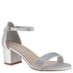Astra Silver Glitter Open Toe Womens Sandals - Shoes from Touch Ups | Benjamin Walk