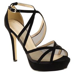 Corri Black Lamy Open Toe Womens Evening Sandals - Shoes from Touch Ups by Benjamin Walk