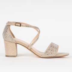 Ines Champagne Shimmer Open Toe Womens Sandals - Shoes from Paradox London | Benjamin Walk