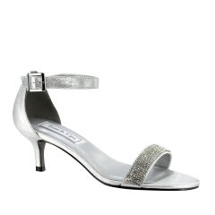 Isadora Silver Shimmer Open Toe Womens Prom Sandals - Shoes from Touch Ups by Benjamin Walk