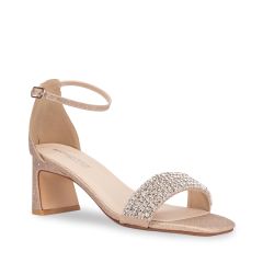 Jade Champagne Shimmer Open Toe Womens Sandal - Shoes from Touch Ups | Benjamin Walk
