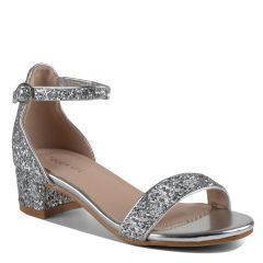 Leni Silver Glitter Open Toe Womens Sandals - Shoes from Touch Ups | Benjamin Walk