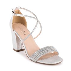 Mackenzie Silver Womens Open Toe Evening|Prom Sandal -  Shoes from Paradox London by Benjamin Walk