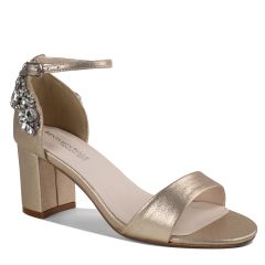 Olivia Champagne Shimmer Open Toe Womens Sandals - Shoes from Touch Ups | Benjamin Walk