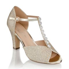 Rosie Champagne Womens Open Toe Evening|Prom Sandal -  Shoes from Paradox London by Benjamin Walk