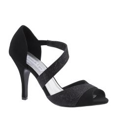 Adeline Black Lamy Open Toe Womens Evening Sandals - Shoes from Touch Ups by Benjamin Walk