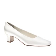 Betty White Satin Closed toe Womens Bridal Pumps - Shoes from Touch Ups by Benjamin Walk
